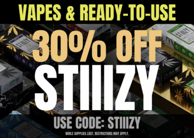 30% off STIIIZY Vapes & Ready-to-Use