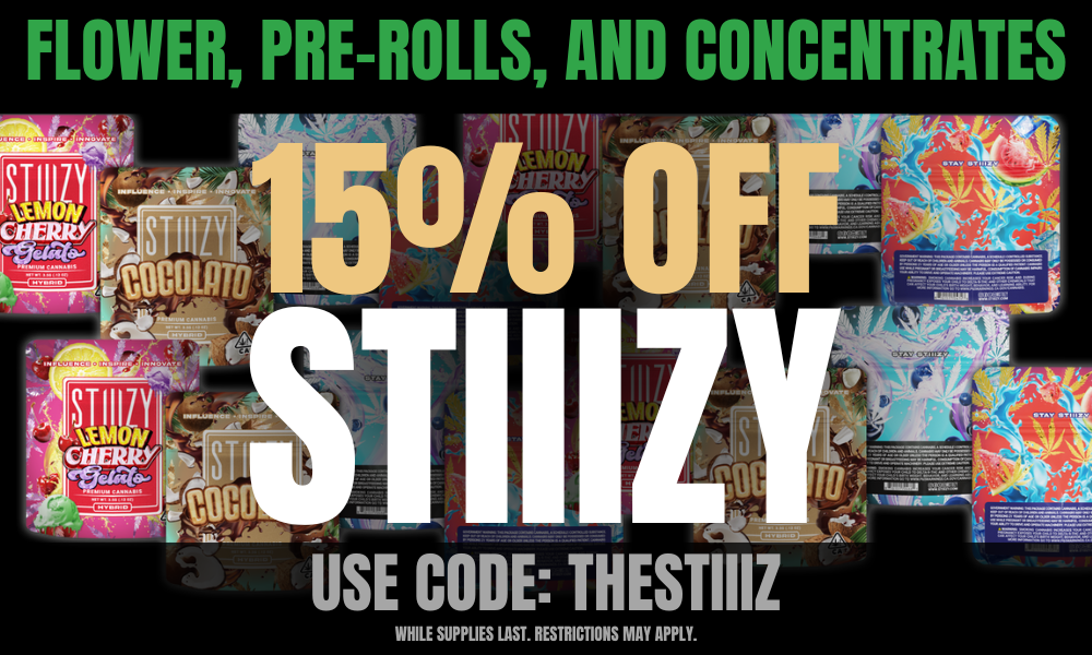 15% off STIIIZY Flower, Pre-Rolls, & Concentrates picture