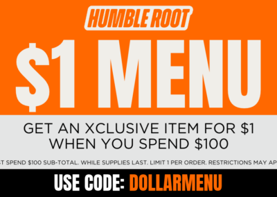 Spend $100, Shop our $1 Menu!