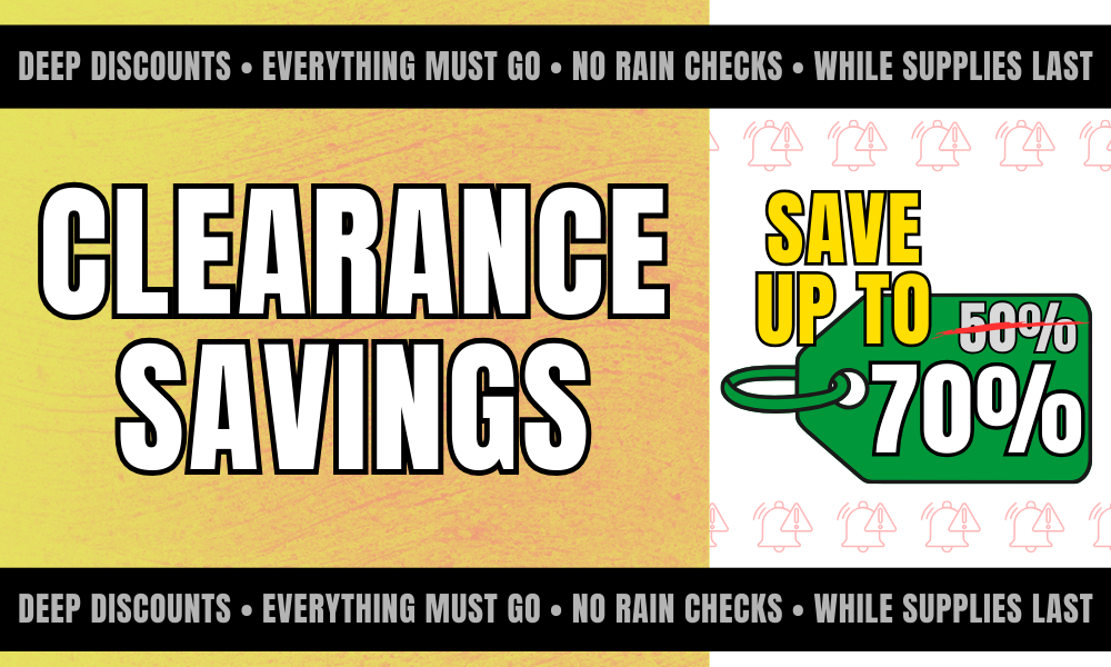 Clearance Menu picture