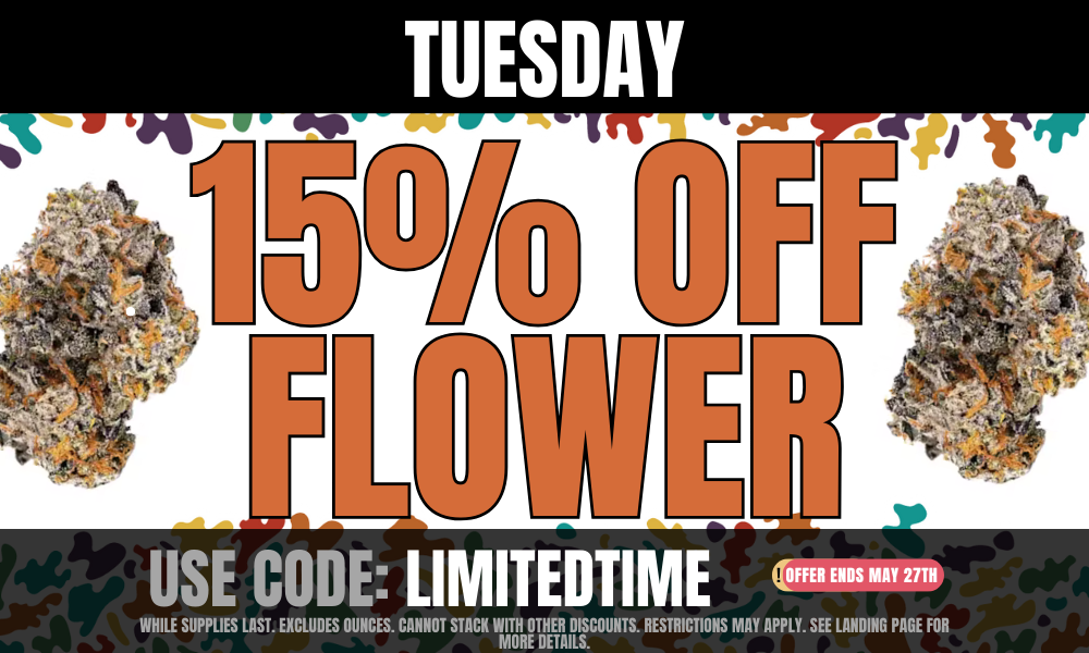Tuesdays: 15% off Flower picture