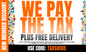 We Pay Your Tax + Free Delivery picture