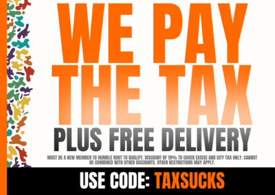 We Pay Your Tax + Free Delivery