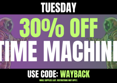 Tuesday: 30% off Time Machine