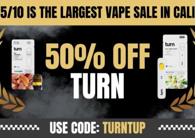 50% off Turn