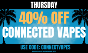 Thursday: 40% off Connected Vapes picture