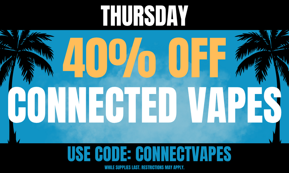 Thursday: 40% off Connected Vapes picture