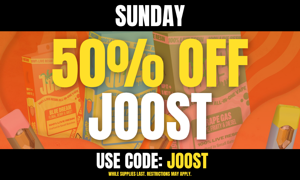 Sunday: 40% off Joost
